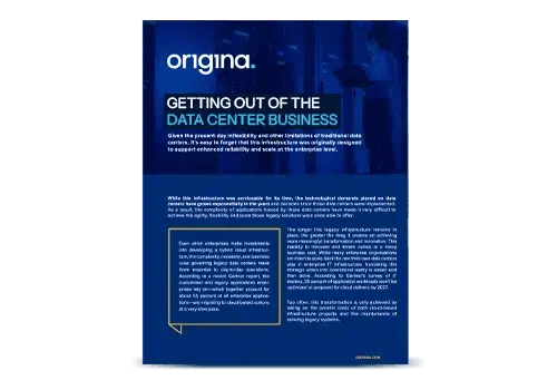 White Paper: Getting Out Of The Data Center Business